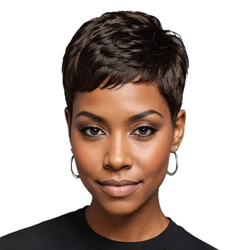 Women's Short Curly High-temperature Hair Extensions