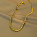 Titanium Steel Widened And Thickened Soft Snake Chain Necklace