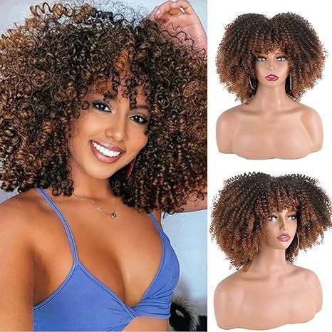 Womens Short Curly Wig