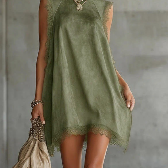 European And American-style High-neck Sleeveless