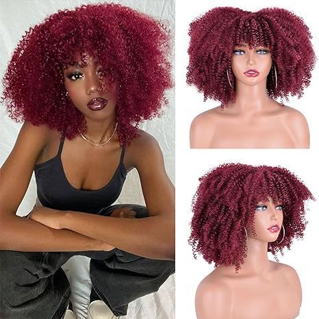 Womens Short Curly Wig