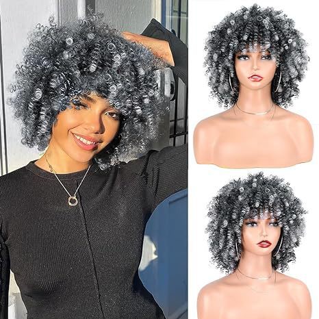 Womens Short Curly Wig