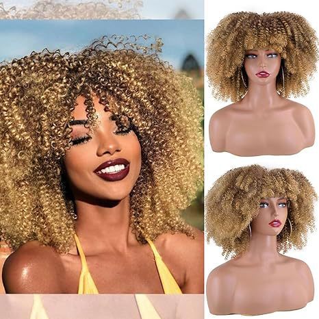Womens Short Curly Wig