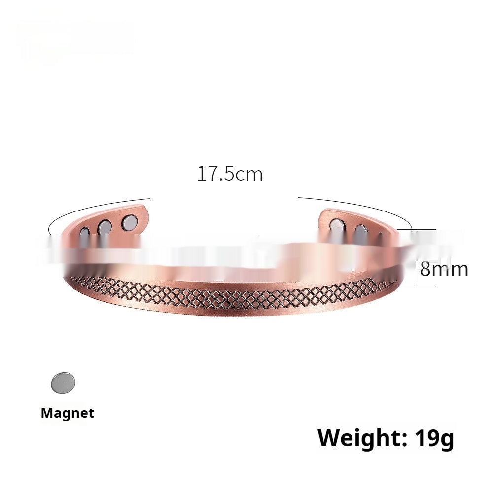 Simple And Stylish Purple Copper Bracelet For Women