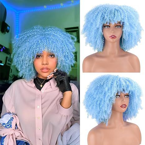 Womens Short Curly Wig