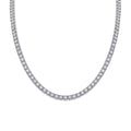Twin 925 Silver Moissanite Long Star River Necklace