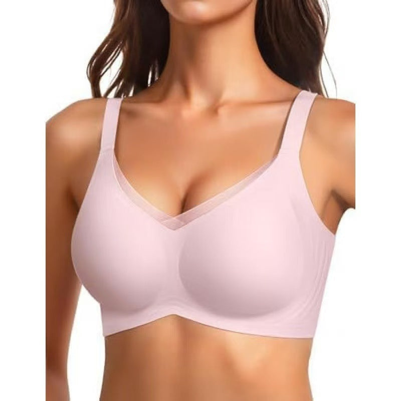 Cross-mesh Lingerie Womens Jelly-striped Bra Womens