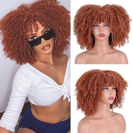 Womens Short Curly Wig