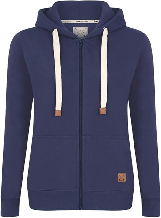 Blu Apparel Womens Zip Hoodies Extra Warm women's Zipped Hoodie Ladies