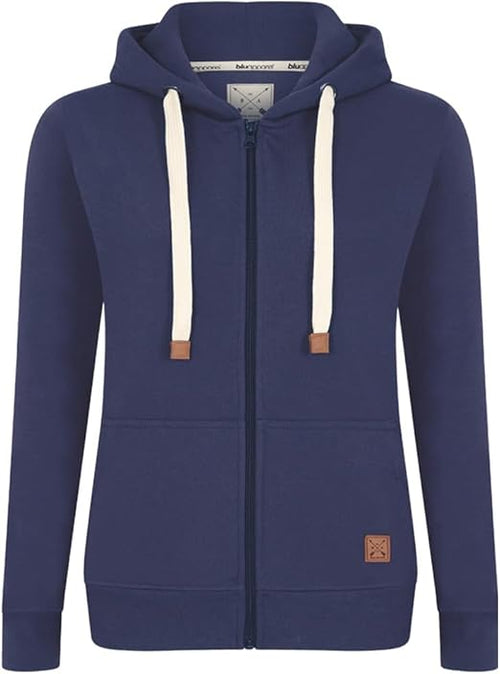 Blu Apparel Womens Zip Hoodies Extra Warm women's Zipped Hoodie Ladies