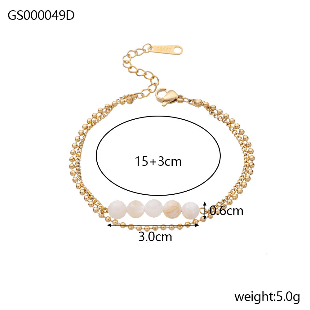 European And American Style Fashionable Natural Stone Bracelet