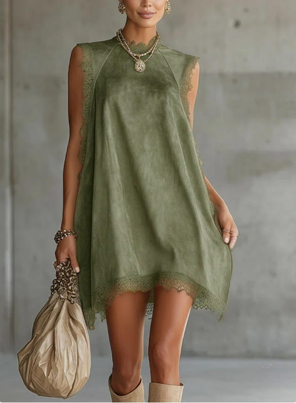 European And American-style High-neck Sleeveless