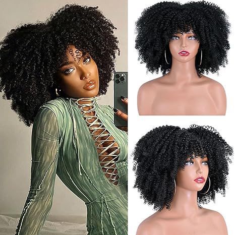 Womens Short Curly Wig