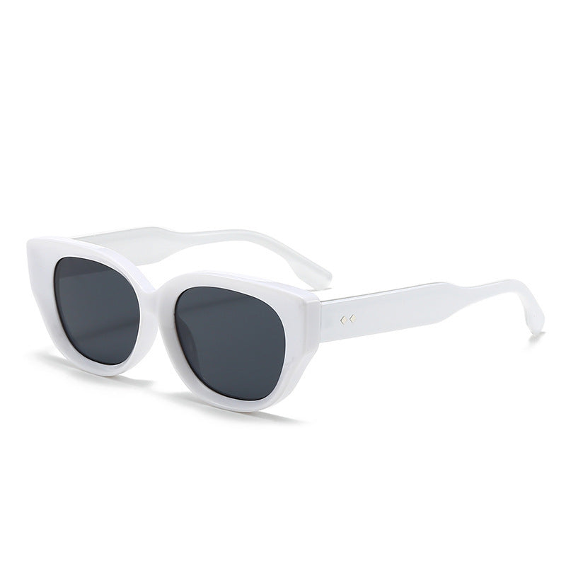 Leopard-Print Cat-Eye Sunglasses Womens UV-Protective Sun Glasses