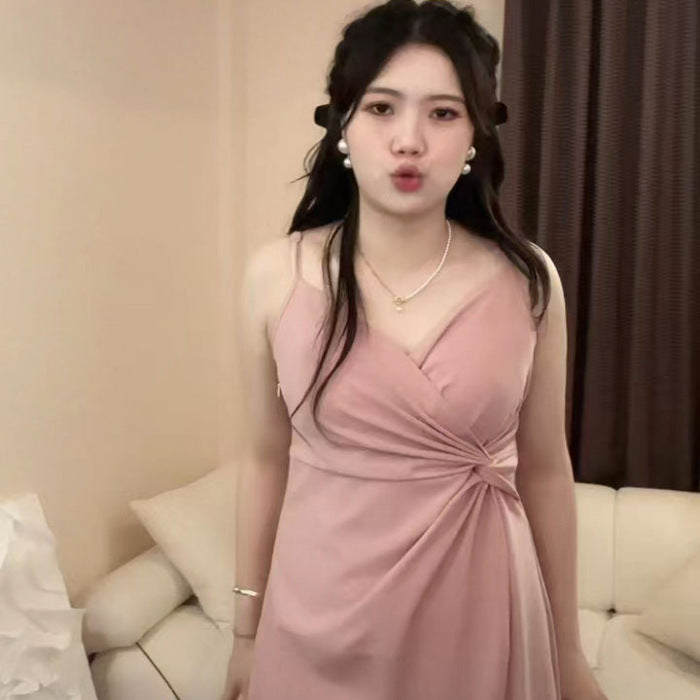 Plus-size Slip Dress Set Women's Summer