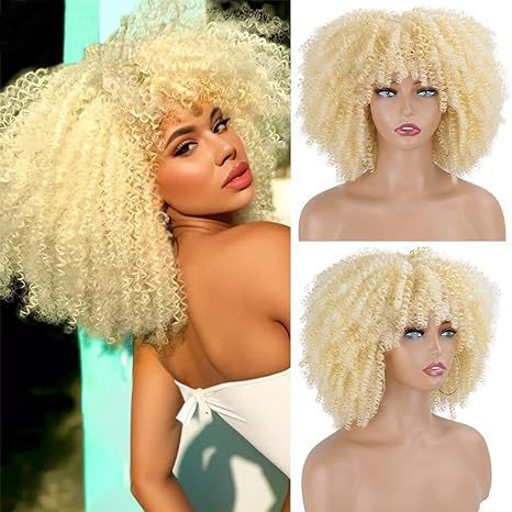 Womens Short Curly Wig