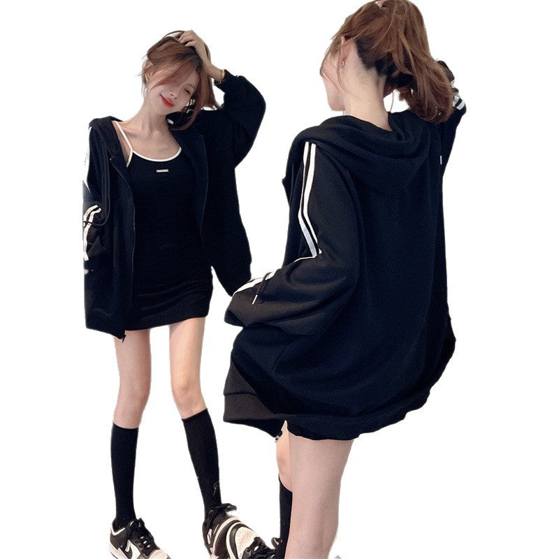 Women's Sleeveless Dress And Coat Two-Piece Set