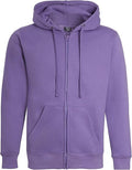 Women Ladies Plain Oversized Hoodie Top With Zip Hoodies