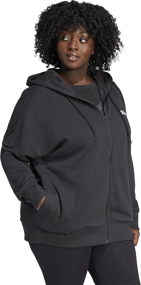 adidas Essentials Linear Full-Zip French Terry Hoodie
