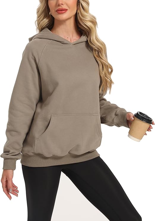 Oyamiki Hoodies for Women Uk Long Sleeve Hooded Sweatshirts