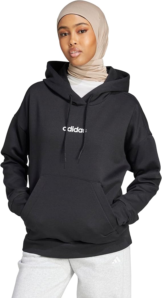 adidas Women's ESSENTIALS LINEAR FLEECE HOODIE