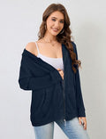 Flikity Womens Cardigans Zip Up Ladies Hoodies with Large Pockets