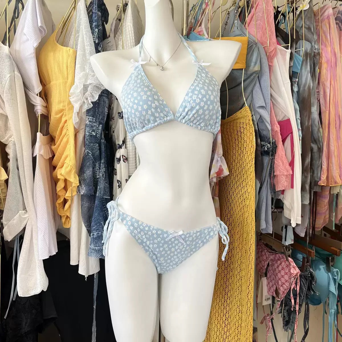 Wholesale Loose, Sun-protective, Modest Cover-up Bikini Sets