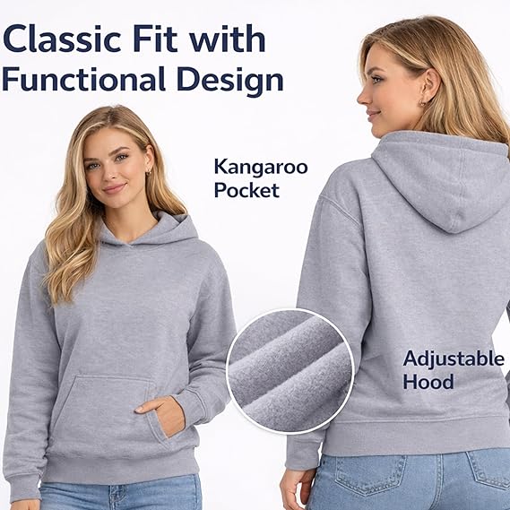 The Fancy Dress Hoodies for Women UK - Unisex Plain Pullover Hooded