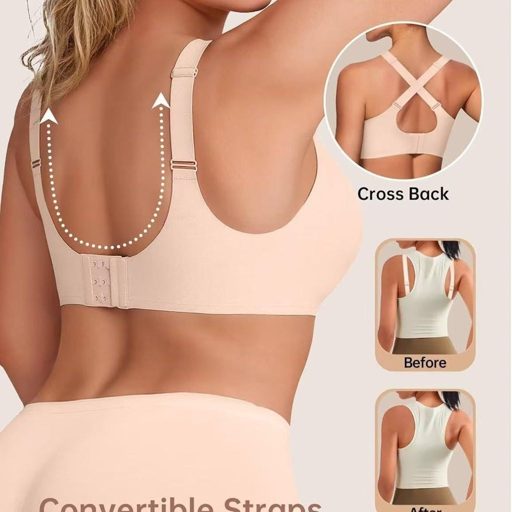 Cross-mesh Lingerie Womens Jelly-striped Bra Womens