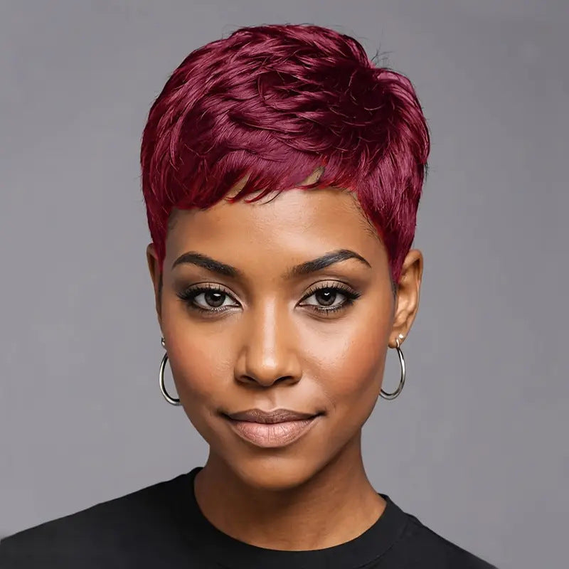 Women's Short Curly High-temperature Hair Extensions