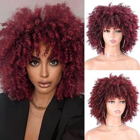 Womens Short Curly Wig