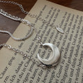 S925 Sterling Silver Moon Necklace With A Niche, Designer-Look Design