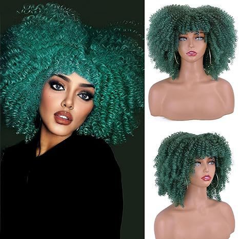 Womens Short Curly Wig