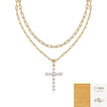 S925 Silver Moissanite Twin Light Luxury Minority Necklace Accessories For Women