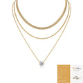 925 Silver European And American Twin Clavicle Chain Necklace
