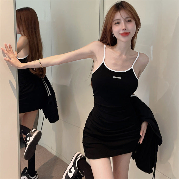 Women's Sleeveless Dress And Coat Two-Piece Set